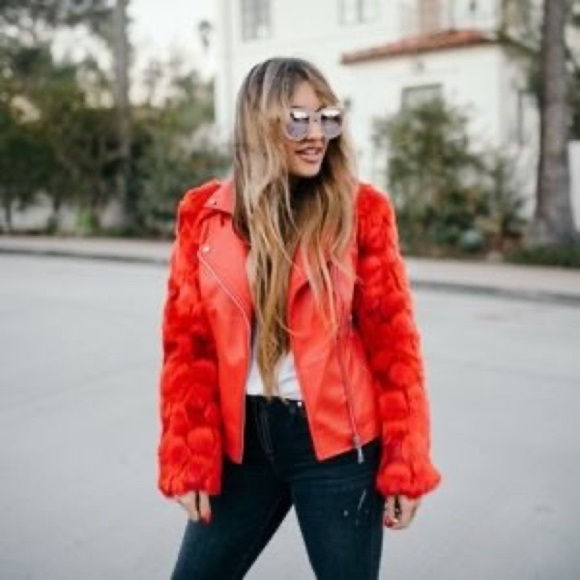 New GUESS Genuine Guess Leather Jacket With Faux SZ S - Picture 1 of 8